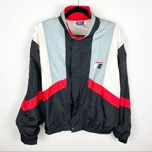 Vintage Tail Windbreaker Color block Jacket